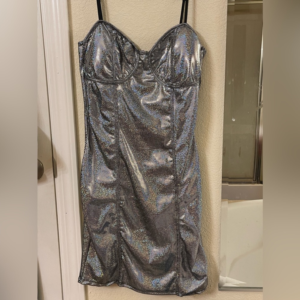 Forever 21 Glam Silver Dress